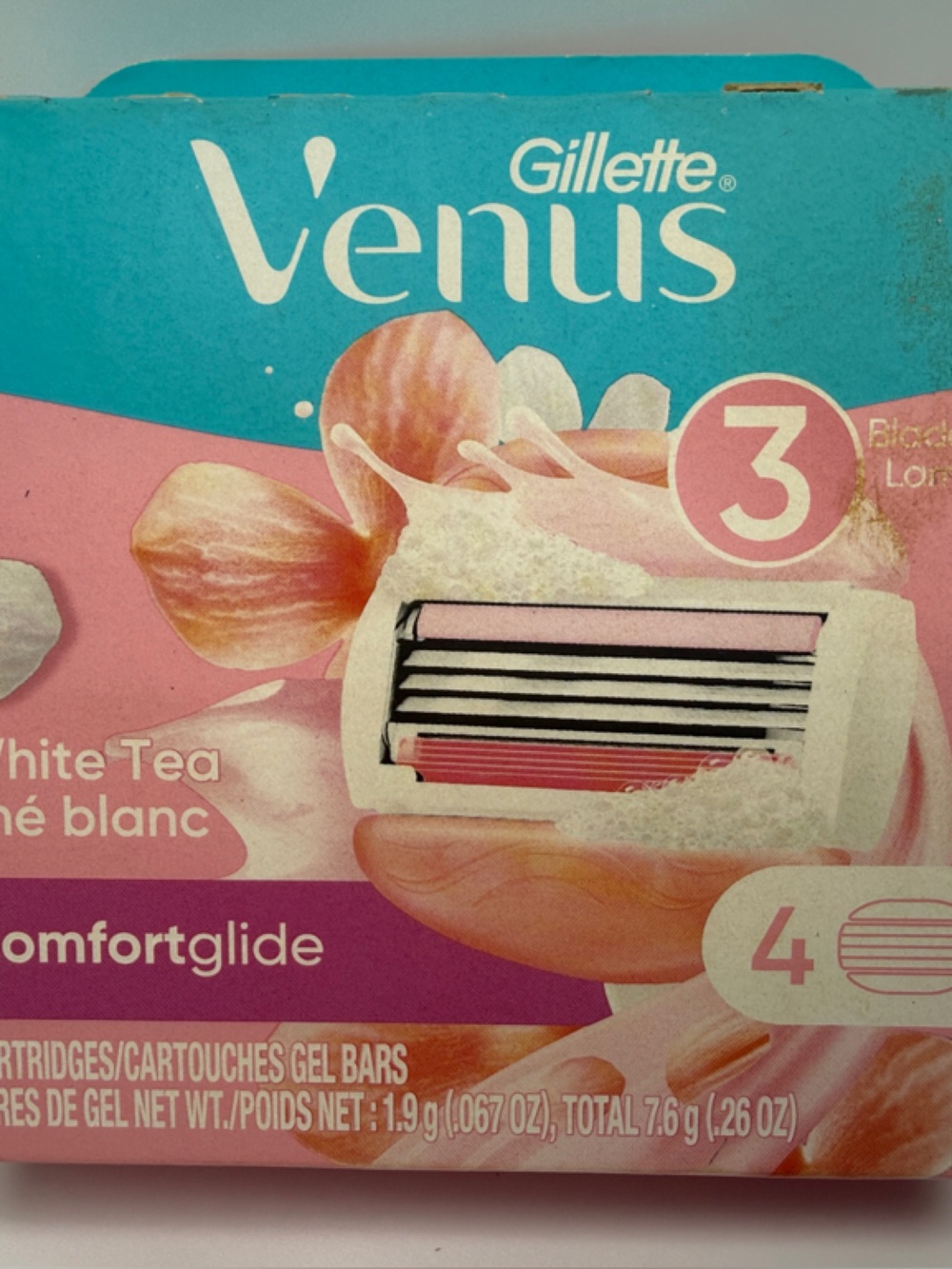 Gillette Venus ComfortGlide White Tea Razor Cartridges - Pink